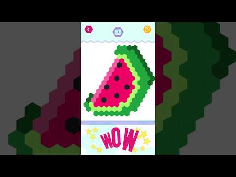 HexaParty - Pixel art coloring Video