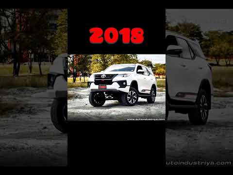 evolution of Toyota fortuner #car #old #vs #new #model #viral #shorts #shortsfeed #youtubeshorts
