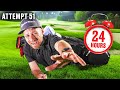 I Can't Leave This Golf Course Until I Birdie Every Single Hole! 24 Hour Challenge!