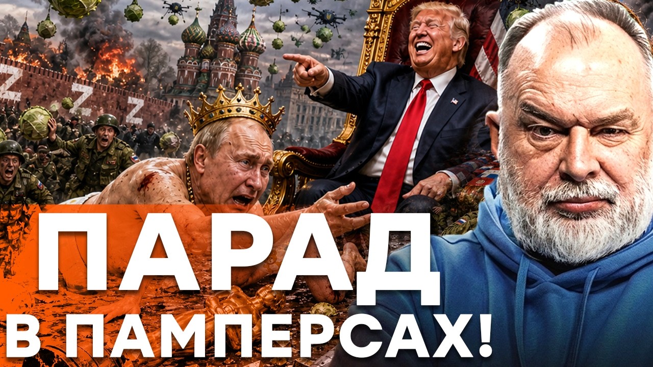 Путин в ПАМПЕРСАХ умоляет Трампа — Парад ПОБЕДОБЕСИЯ в Москве. Кремль в ИСТЕ