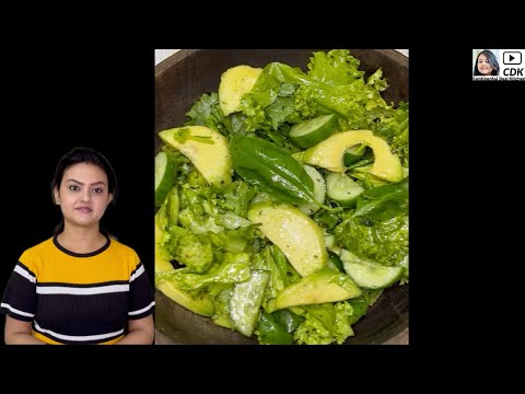 Salad for Weight Loss | Kale Avocado Salad | Low Carb Vegan Salad