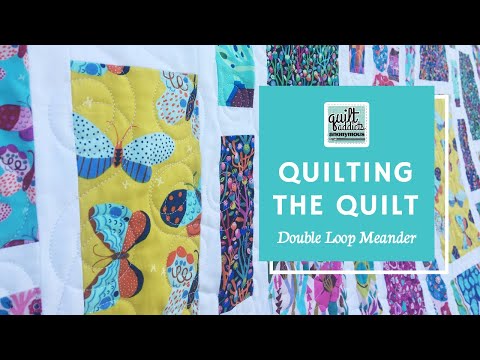 Double Loop Meander ... Easy & Fast Free Motion Quilting Stitch