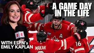 A FULL LOOK behind a CHAMPIONSHIP GAME DAY with NHL Reporter Emily Kaplan | Out of His League Ep. 8