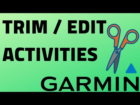 Edit Activities in the Garmin Connect App - Fix with Trim Activity