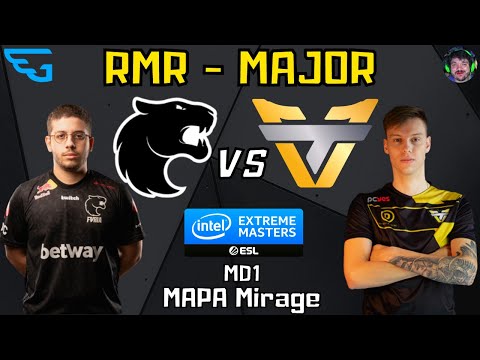 Furia vs TeamOne (Mapa Mirage - MD1) É RMR É MAJOR - Transmissão Gaules e bt0