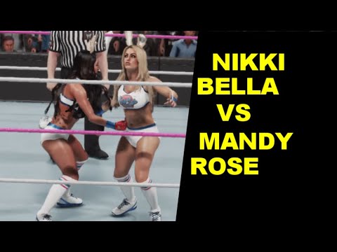 WWE 2K19 Mandy Rose vs Nikki Bella - Bunnies Knockout Match