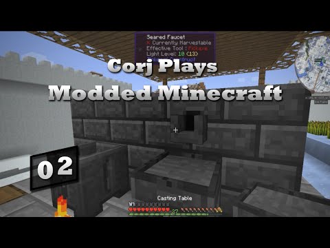 Corj Plays Modded MC - S1E2 - Tinkering & Constructing