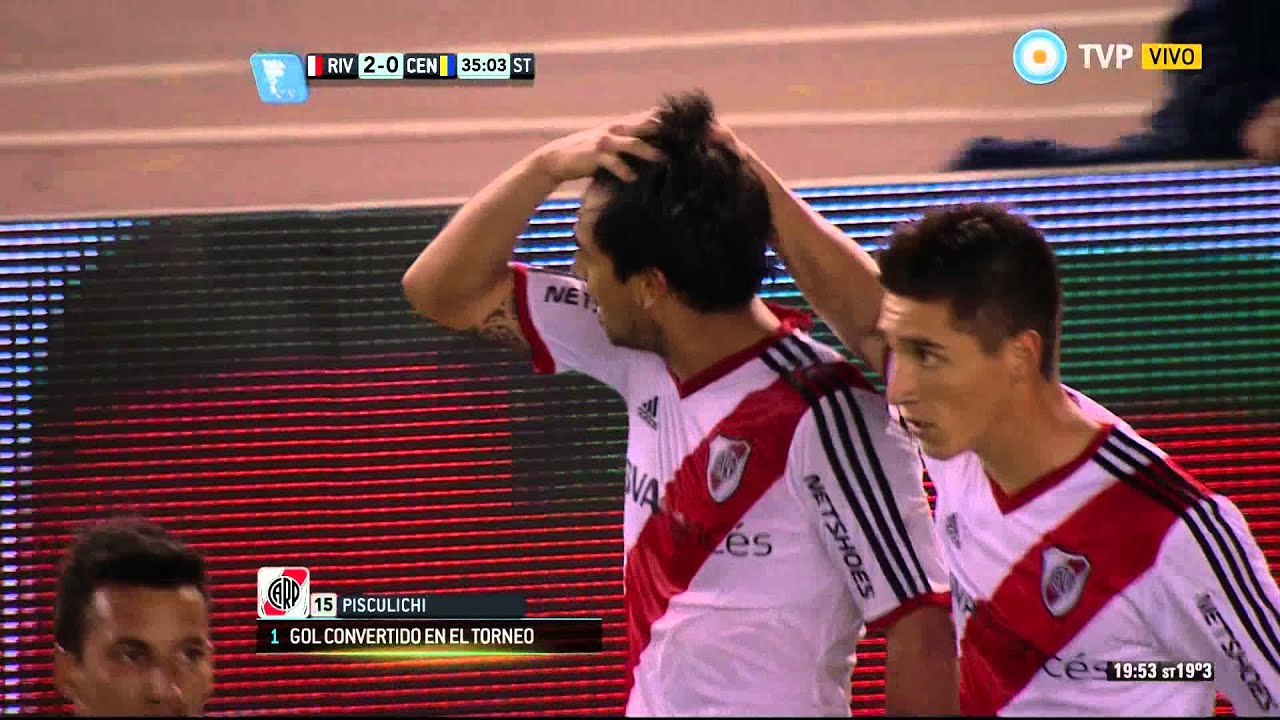 Golazo de Pisculichi. River 2 - Rosario Central 0 | TPD2014 - Fecha 02
