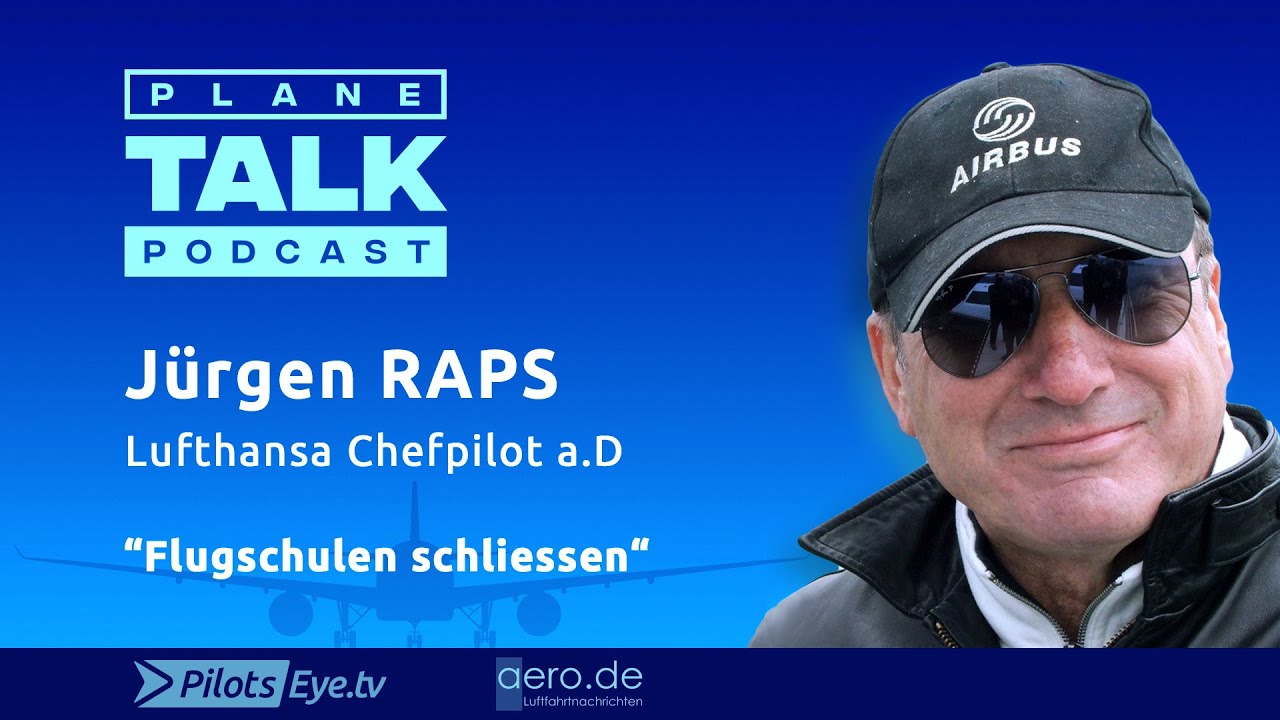 planeTALK | Prof Jürgen RAPS 1/2 "Der ehem. Leiter d. Lufthansa Flugschule" (24 subtitle-languages)