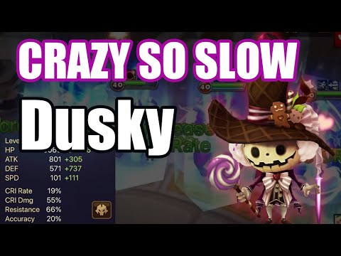 【Summoners War | Curry's RTA】The Power Dusky, Is Crazy So Slow him useful in RTA???