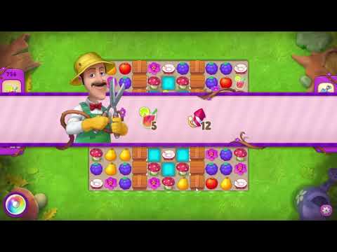 Gardenscapes 756 Super Hard Level - 23 moves - NO BooSTERS
