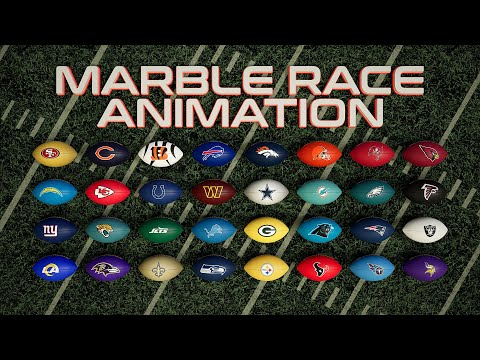 NFL - FOOTBALL MARBLE RACE ANIMATION