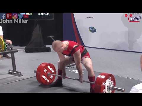 Evgenii Vasiukov - 3rd Place 922.5kg Total - 83kg Class 2019 IPF World Open