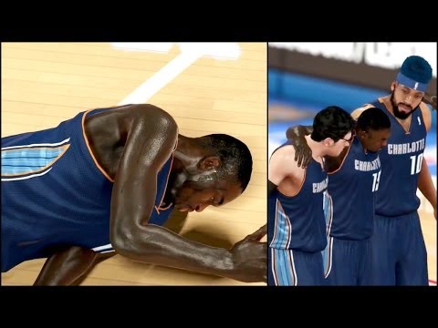 NBA 2k14 MyCAREER Playoffs PS4 - Game 4 Kemba Walker Seriously Injured