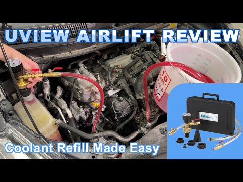 UView Airlift Coolant Refill Tool Review & Demo. Coolant Service the BEST way with NO Trapped Air