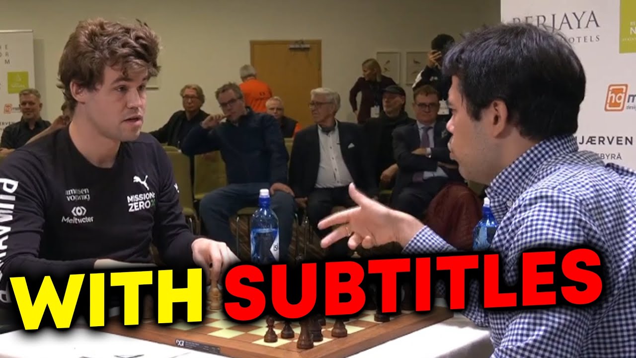 MAGNUS WHISPERS to HIKARU After the Game: 