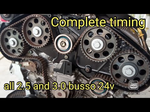 How to change Complete Timing Kit w\ Pump. Alfa Romeo 2.5 V6 and 3.0 V6 Busso 24v