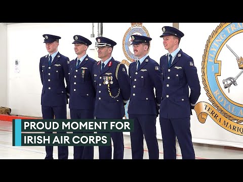 Sky's the limit for Irish Air Corps trainees awarded RAF wings for first time