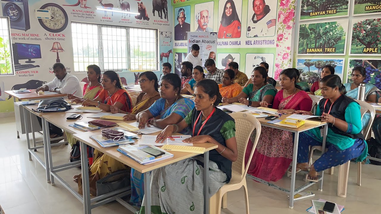 IndianAbacus-based math and skill development training for teachers at DMI schools, Tindivanam