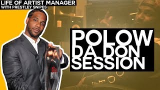 Polow Da Don Studio Session [Life of Artist Manager]