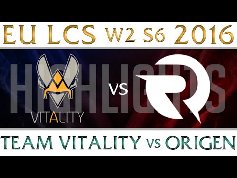 Vitality vs Origen Highlights EU LCS Week 2 Day 2 Spring 2016 S6 VIT vs OG