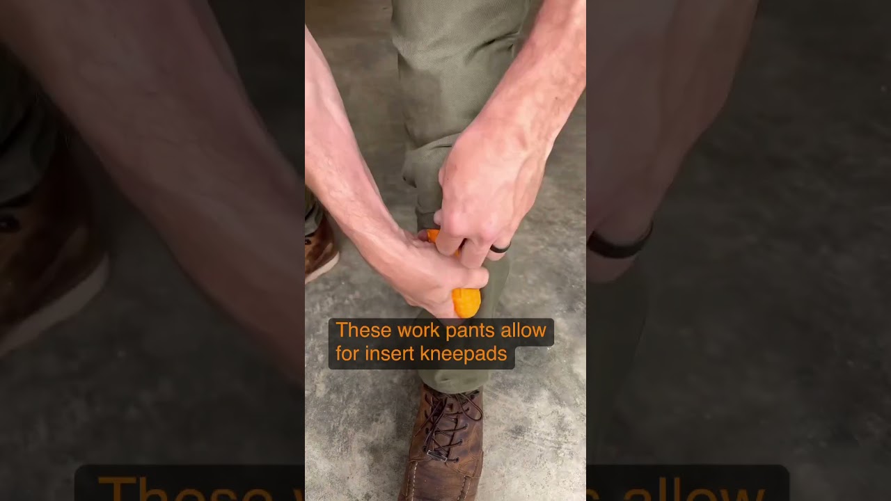 Work Pants That Allow For Knee Pad Inserts #workwear #construction