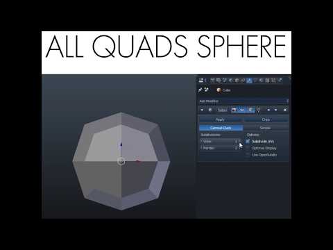 Daily Blender Tip 74 - Sphere With Quads