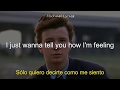 Rick Astley Never Gonna Give You Up Lyrics Letra Subtitulado Al Español