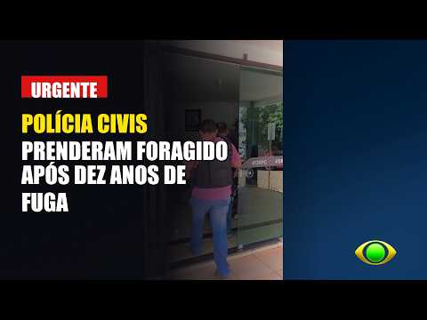 Policiais civis prenderam foragido da justiça em Tabocão do Tocantins, após dez anos de fuga