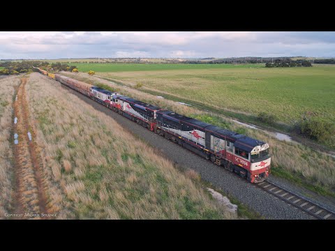 1MA9 SCT Mixed Freight Train Approaches Gheringhap Loop (4/9/2022) - PoathTV Australian Railways