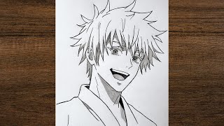 How To Draw Satoru Gojo Step By Step | Jujutsu Kaisen Realistic Sketch