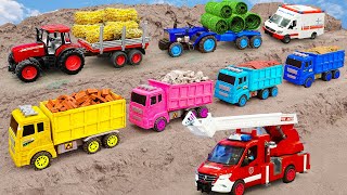 Xe cứu hỏa và xe cứu thương giúp đỡ dập tắt đám cháy ở trang trại nhỏ - Bé Cá ô tô đồ chơi