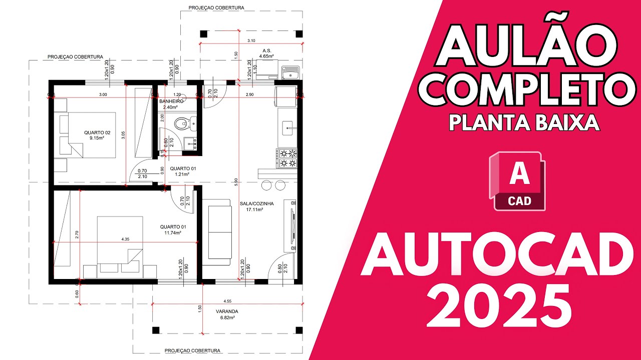 Como desenhar uma planta baixa no AutoCAD 2025 - Passo a passo para iniciantes