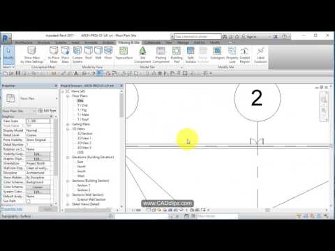 REVIT ARCHITECTURAL PROJECT  46 TOPOSURFACE NEW GRASS MATERIAL