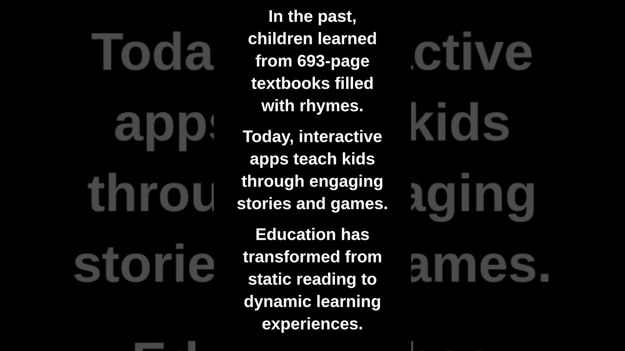 In the past, children learned from 693-page textbooks filled with rhymes.