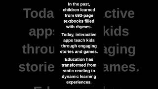 In the past, children learned from 693-page textbooks filled with rhymes.