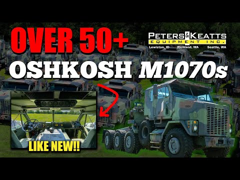 OVER 50 OSHKOSH M1070s — never put in service, like new, and ready to work!