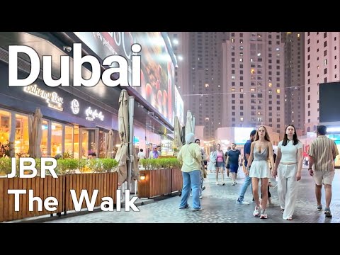 Dubai [4K] Amazing JBR, The Walk Walking Tour 🇦🇪