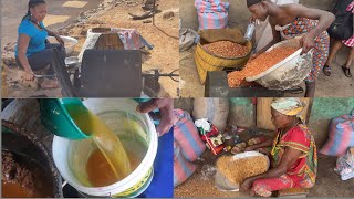 Making Peanut| Groundnut Oil In Northern Ghana| West Africa