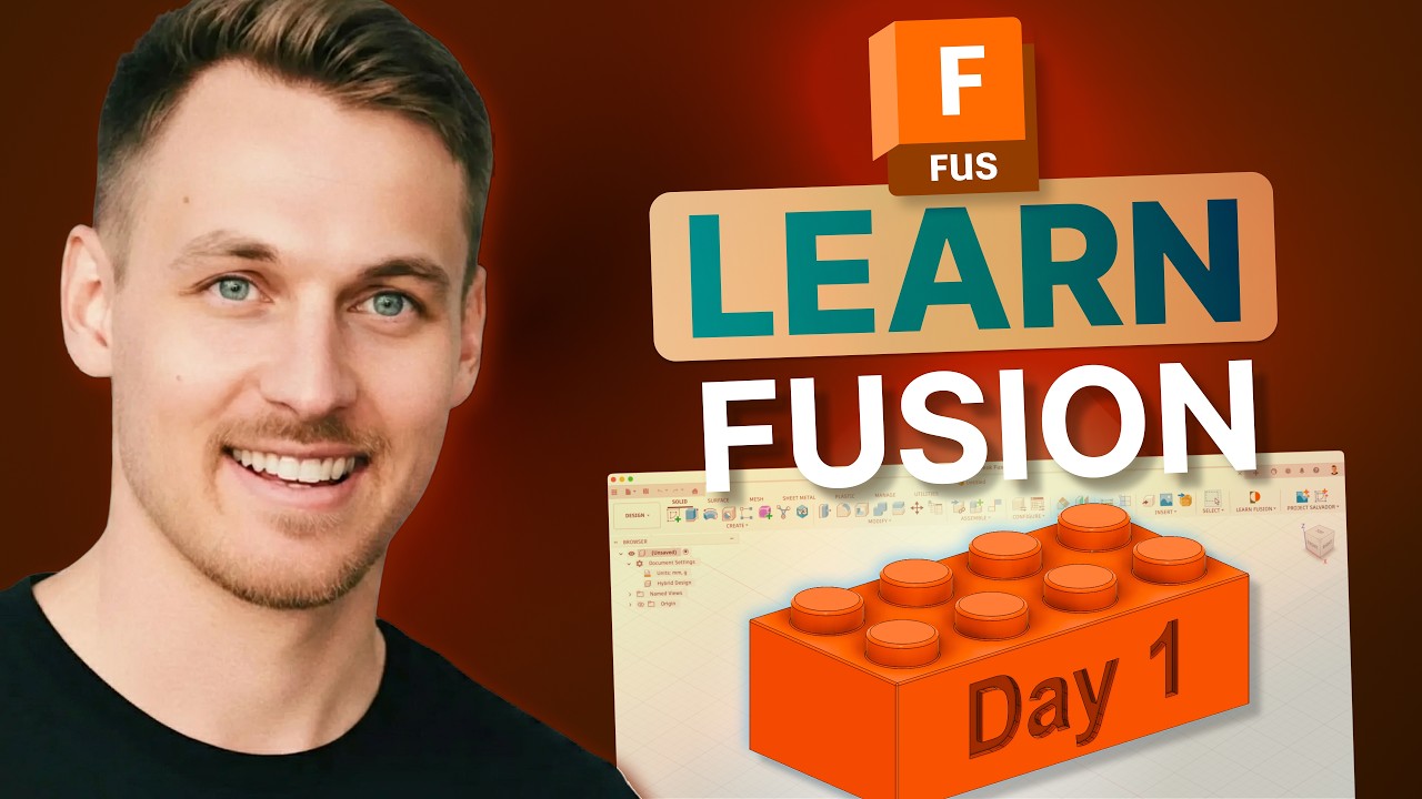Day 1 of Learn Autodesk Fusion in 30 Days! (2026 EDITION)
