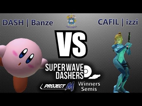 Super Wavedashers Project M WSF 01 - DASH|Banze (Kirby) vs CAFIL|izzi (Zero Suit Samus)