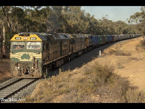 Trackside: G539 leads G520 and X50 into Maryborough on 7901V- 16/2/19