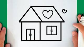 Como desenhar uma CASA KAWAII