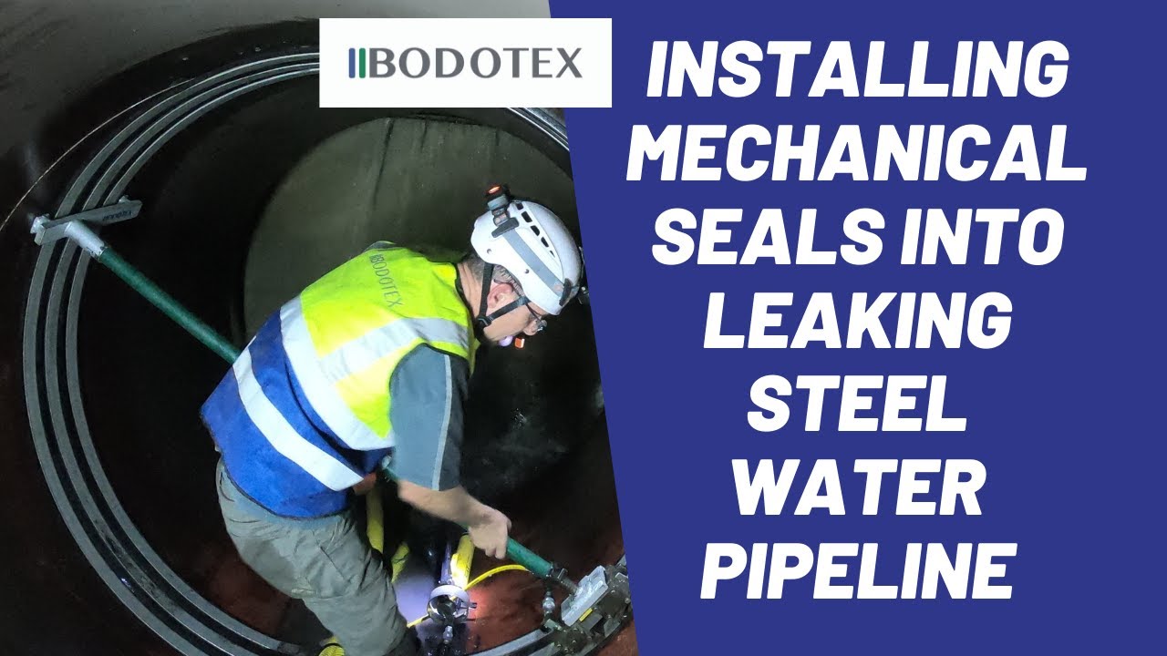 Installation Of Mechanical Seals Into Leaking Steel Pipeline | How we seal leaking water pipes