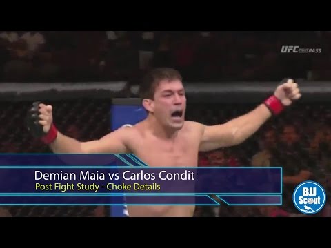 BJJ Scout: Demian Maia v Carlos Condit Post Fight Study - RNC/Crank Set Up