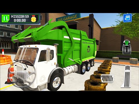 Garbage Truck, Hummer Limou & City Bus Driving - Bus Station: Learn to Drive! #4 - Android Gameplay