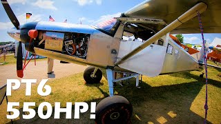 Turbine 550 Shaft HP PT6-20 in a KIT AIRPLANE! Turbine Motor Conversions - Oshkosh 2023