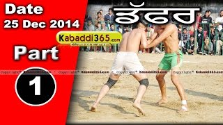 Daffar (Hosiarpur) Kabaddi Tournament 25 Dec 2014 Part 1 by Kabaddi365.com