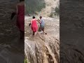 Shocking Video Tourists Rescued From Kempty Fall Mussoorie Uttarakhand