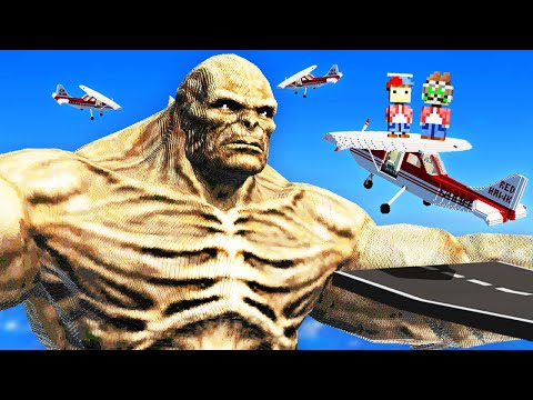We Crash PLANES into Marvel Abomination... (Teardown Mods)